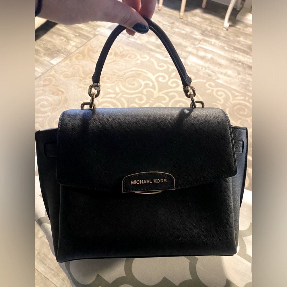 Michael Kors Rochelle Medium Saffiano Leather Satchel